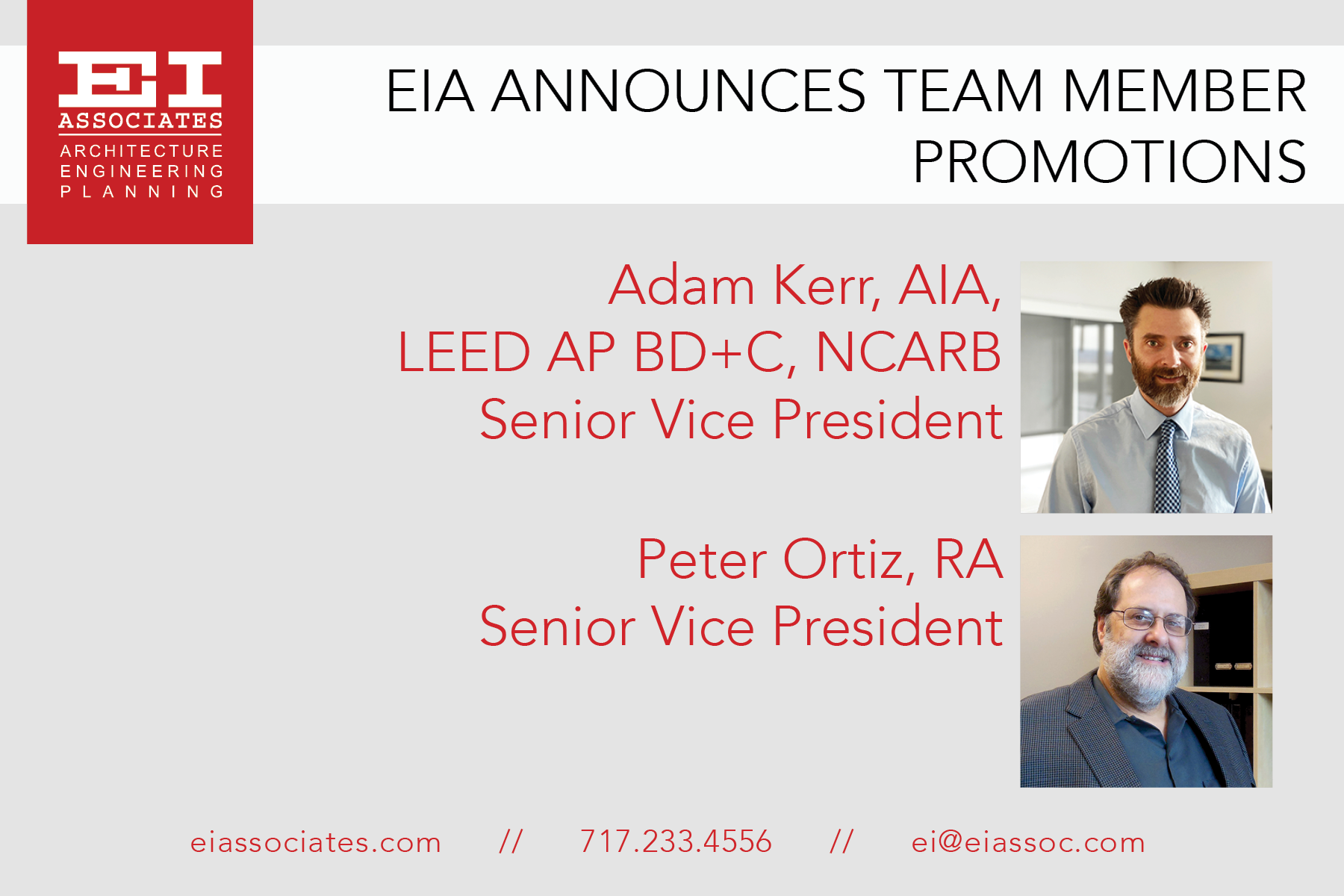 EI Associates Announces Team Member Promotions - EI Associates